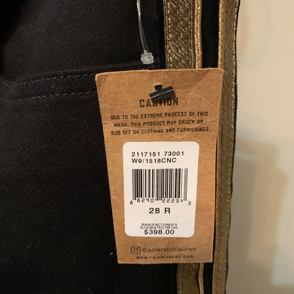 NWT Polo Ralph Lauren 28 Black label Admiral Jean - Picture 12 of 13